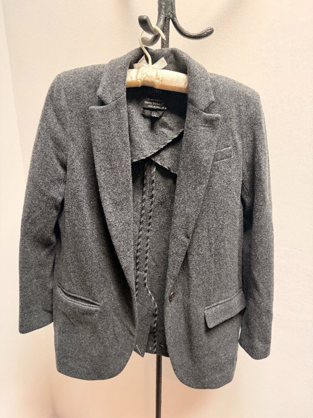 J.Crew Mario Bellucci Italian Fabric Gray Blazer